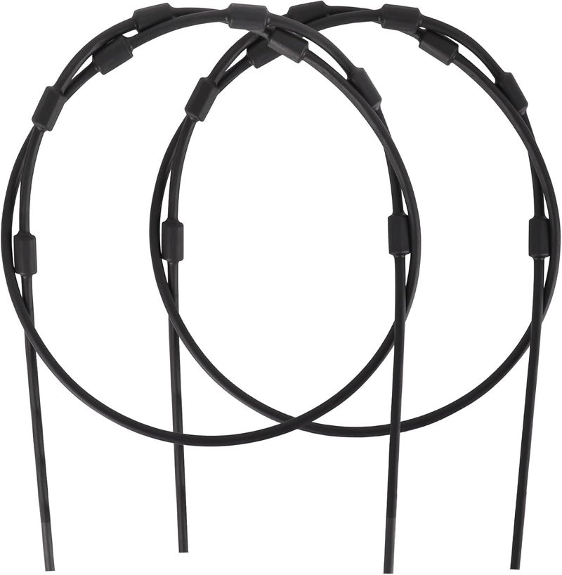 Panbofoda Replacement Tree Stand Cables,Pair of Replacement Cables for Climbing Treestands, 2PCS Hunting Tree Stand Accessories,Durable Steal Braded PVC Black Coated 65" Treestand Replacement Cables - Image 1